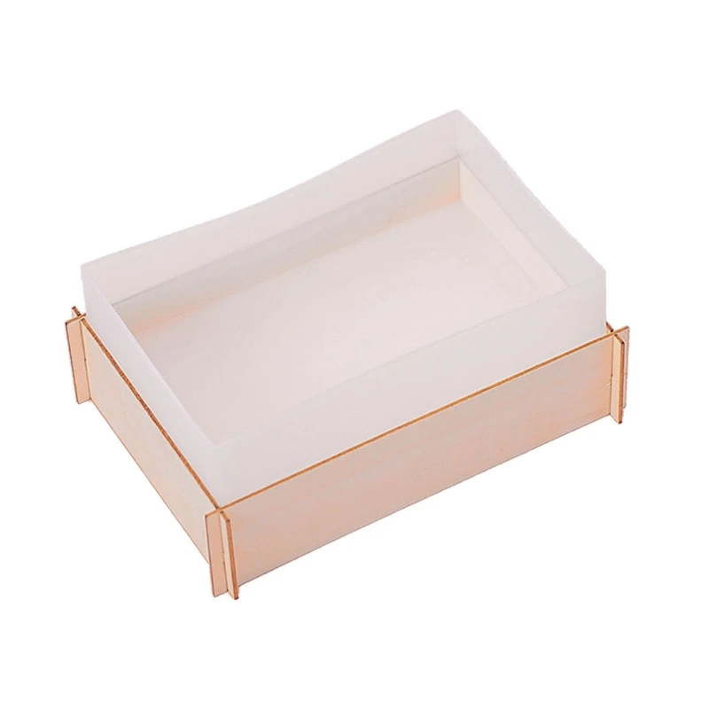 

Форма для литья смолы, прямоугольная смола, Искусственные Силиконовые формы для рукоделия, силиконовая Прозрачная форма для литья, Квадратный держатель для лампы T8DE