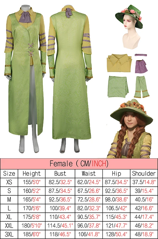 Косплей-костюм ведьмы из Гербологии для женщин