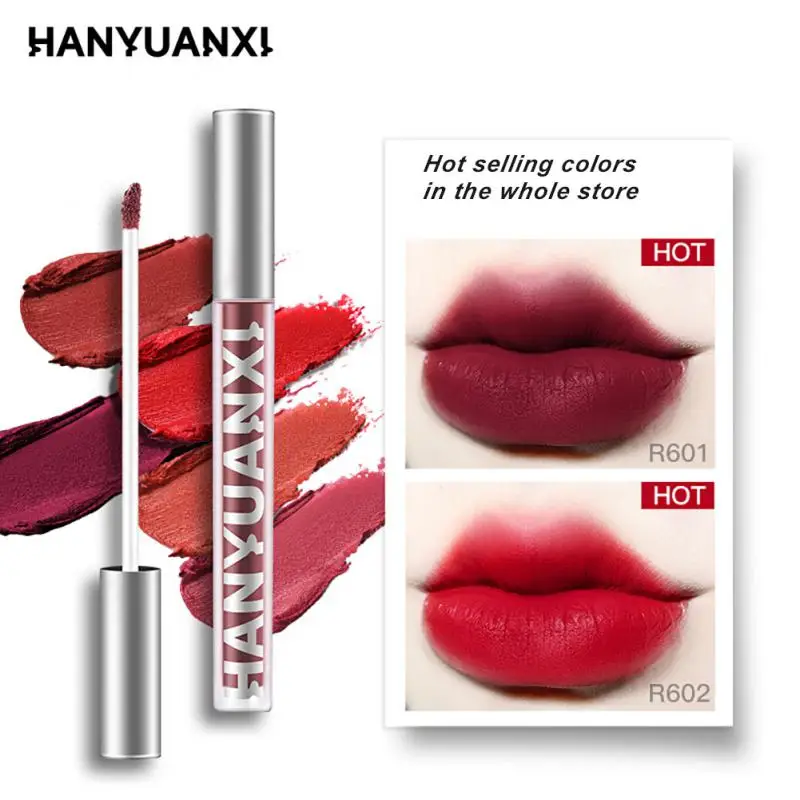 

HEYXI Liquid Lipstick Matte Lip Gloss Cosmetic Lightweight Lip Glaze Long Lasting Lip Tint Waterproof 6 Color Lips Makeup