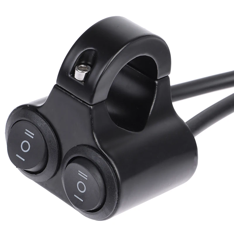 

Motorcycle Handlebar Control Switch Dual Button Control Headlight Flasher Switch