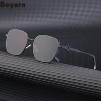 new boyarn luxury brand design metal small frame sunscreen sunglasses womens high sense d home same sunglasses mens cross bord