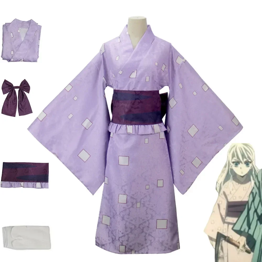 

Костюм для косплея по мотивам аниме «Демон Slayer Даки», искусственное детство, японское кимоно, женский сексуальный кавайный костюм на Хэллоуин
