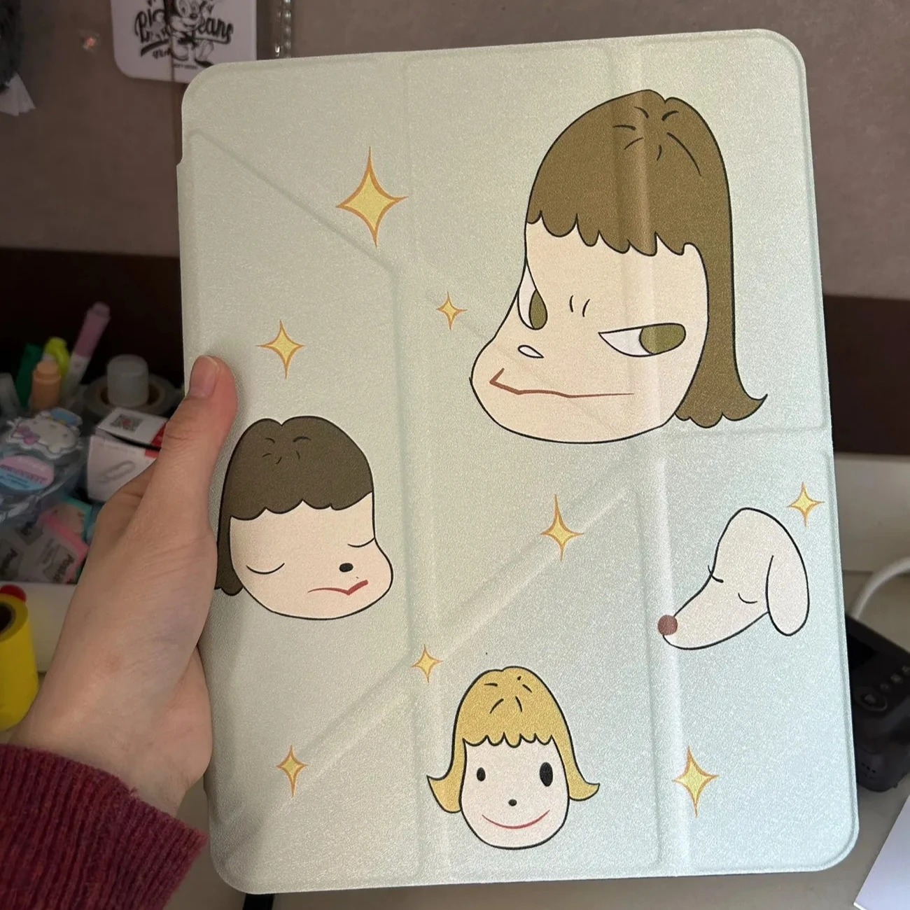Складной защитный чехол Art Yoshitomo Nara для iPad Pro2024 Air65789, прозрачный 11-дюймовый защитный чехол для iPad MINI6 (art.: 3920cc64d181d) - 3920cc64d181d