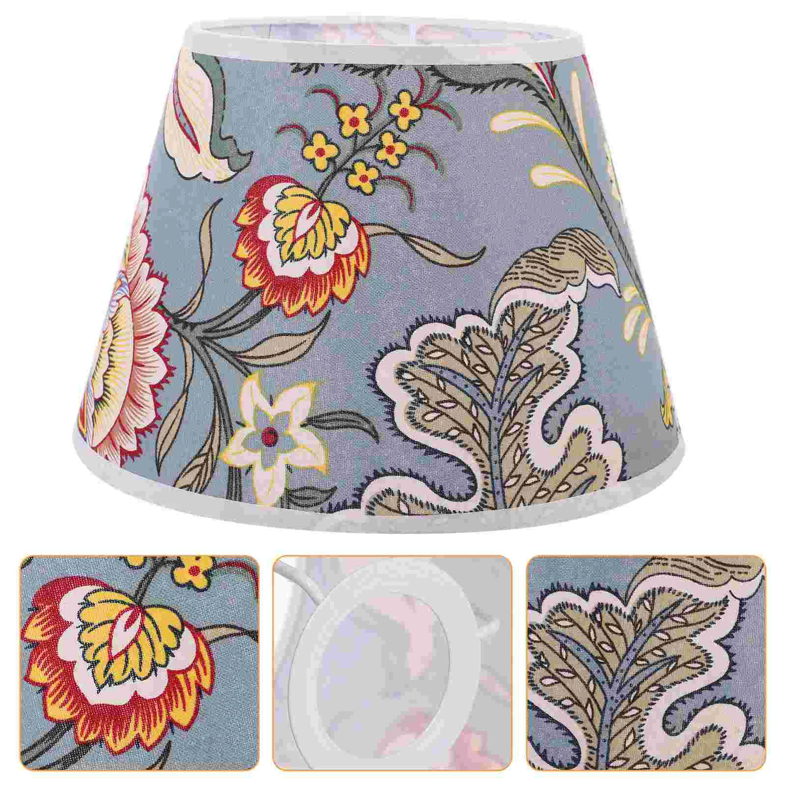 

Color Fabric Lampshade Table Pendant Light Shades Chandelier Cover Metal Modern