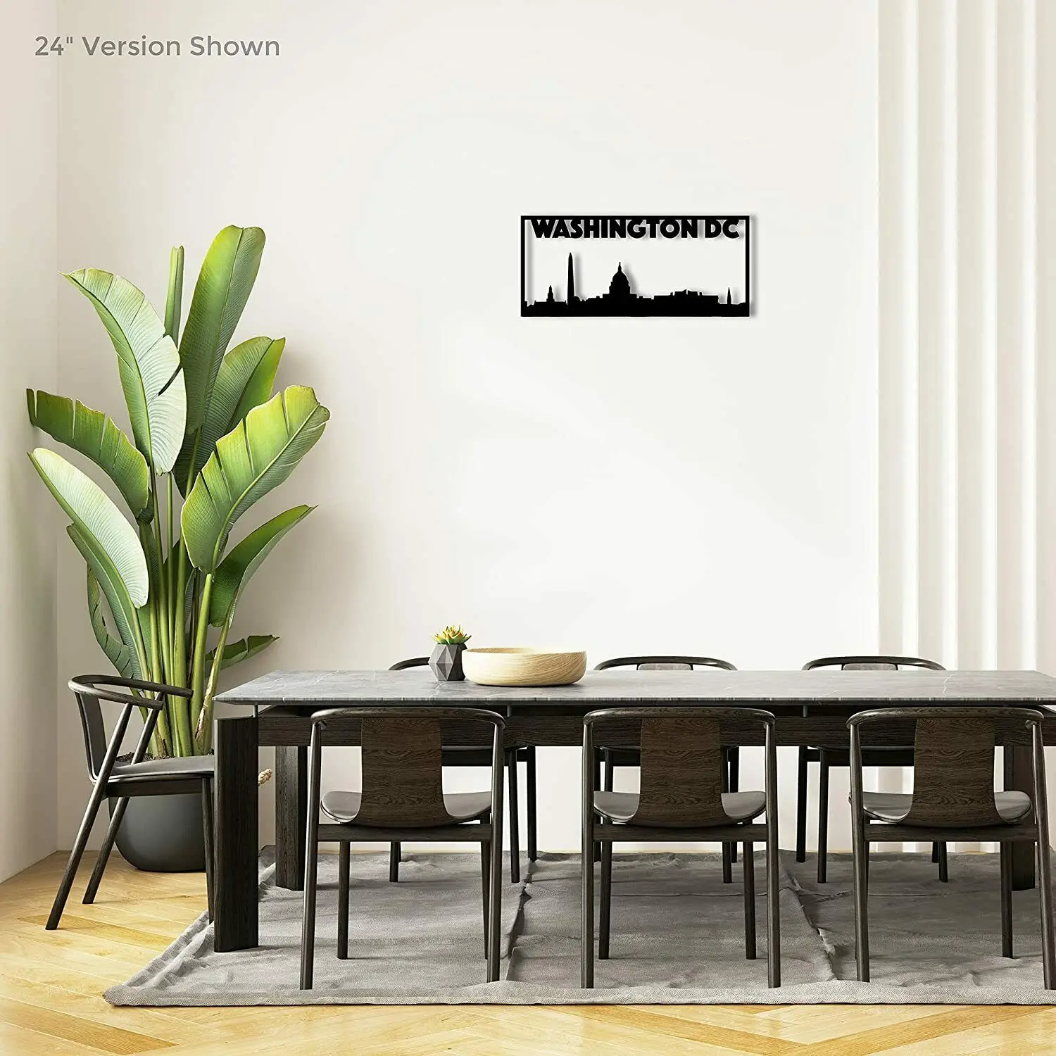 Washington D.C. City Skyline Landscape -Beautiful Home Decor Metal Art Wall Sign Home Living Room Interior Decoration Metal Art images - 6