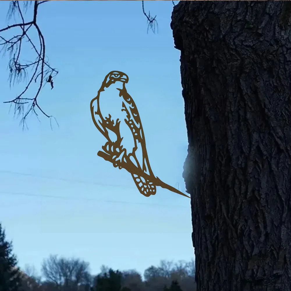 Элегантное стильное металлическое украшение Сокол — изысканный ваш сад с