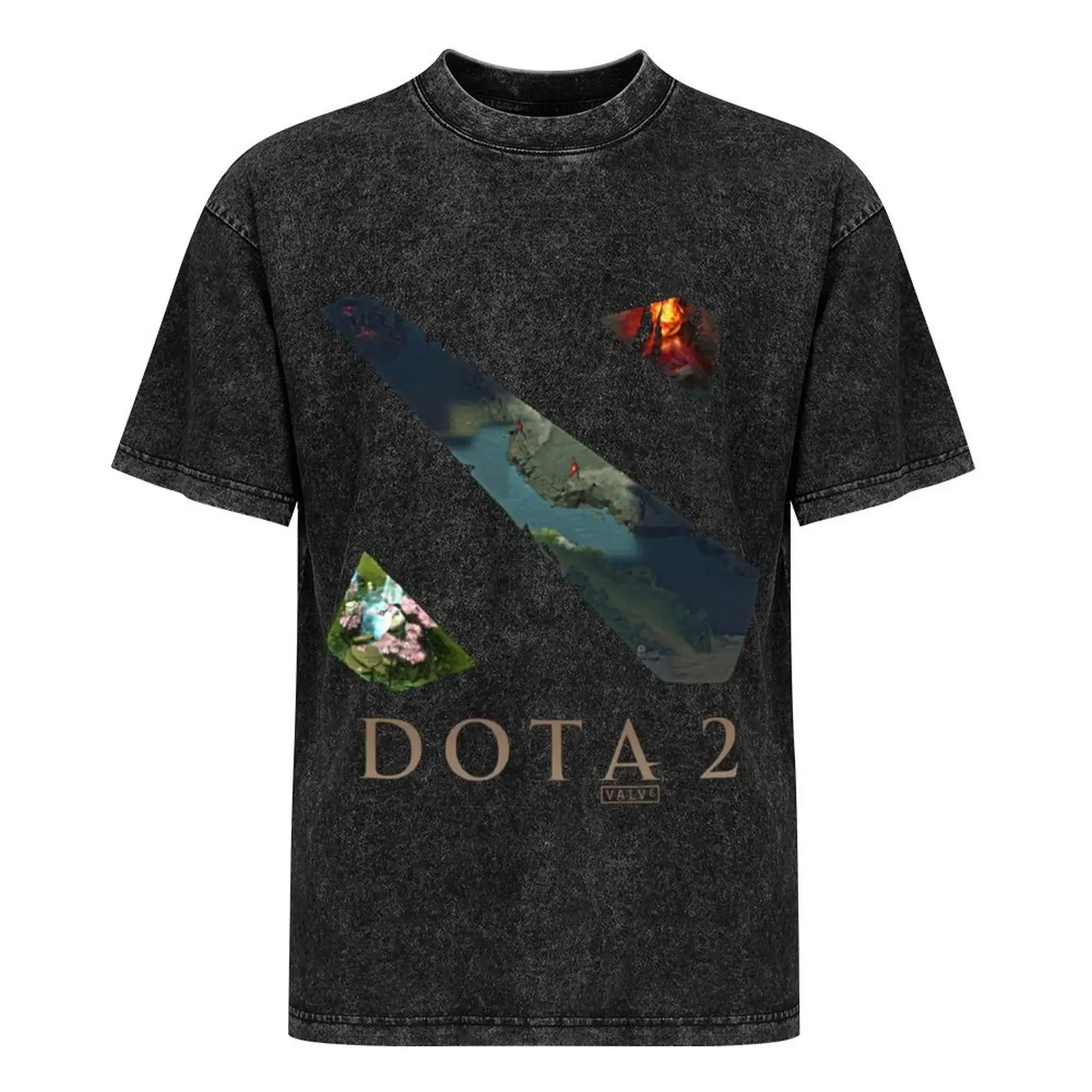 Логотип Dota 2: карта с окошком | Идеальный подарок летняя футболка тяжелые весы