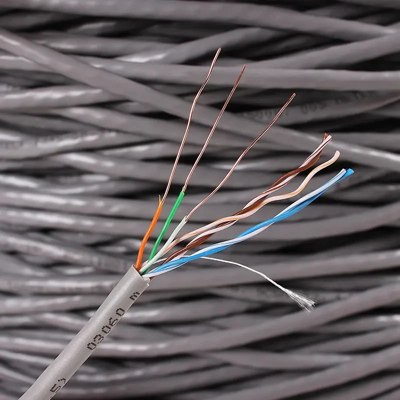 

12568 super six cat6a network cable oxygen-free copper core shielding crystal head jumper data center heartbeat