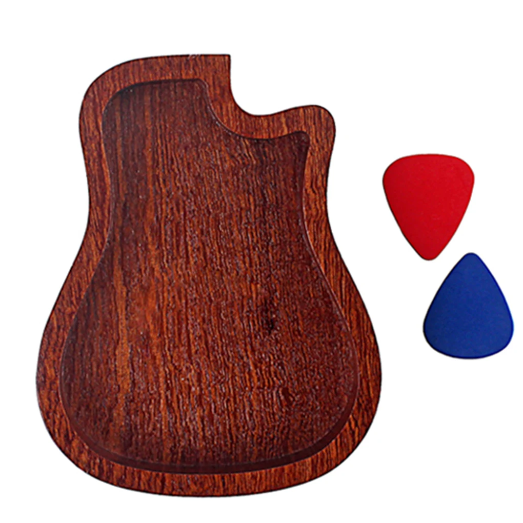 

2 шт., деревянные медиаторы для электрогитары с держателем для хранения