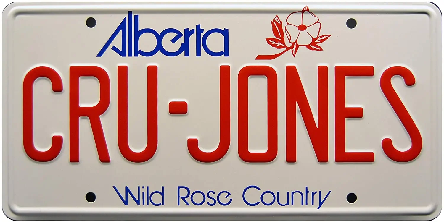 

Celebrity Machines Rad | Cru Jones | Metal Stamped Vintage Decor License Plate