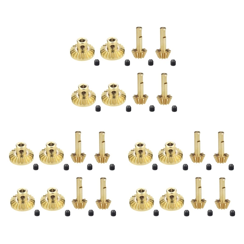 

24Pcs Brass Front & Rear Axle Gear Drive Shaft Gear Upgrade Accessories For WPL C14 C24 B24 B36 MN D90 D99 MN99S Parts
