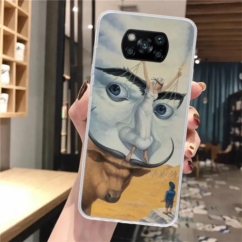 Силиконовый чехол Salvador Dali Art для телефона Xiaomi Poco X3 Nfc X5 X6 X7 F6 F5 Pro M5S M5 X4 F4 GT M4 M3 F3 F2 F1