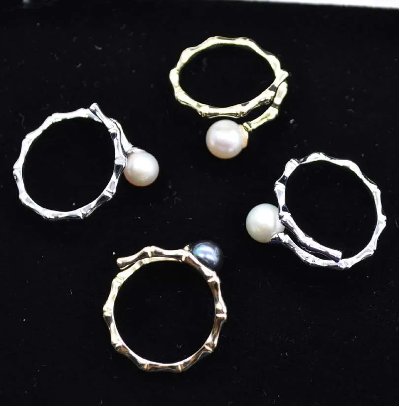 Newly specal sterling silver 6mm round freshwater pearl ring | Украшения и аксессуары