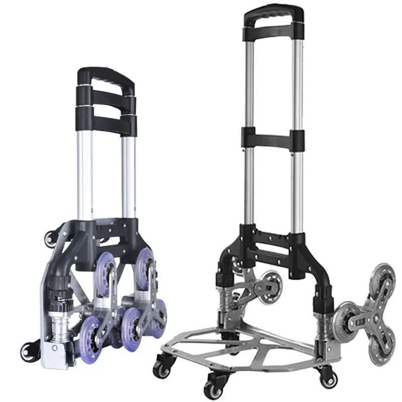 

Luggage Cart Folding Portable Truck King Hand pulled Climbing the Building Home Vegetable Travel Small