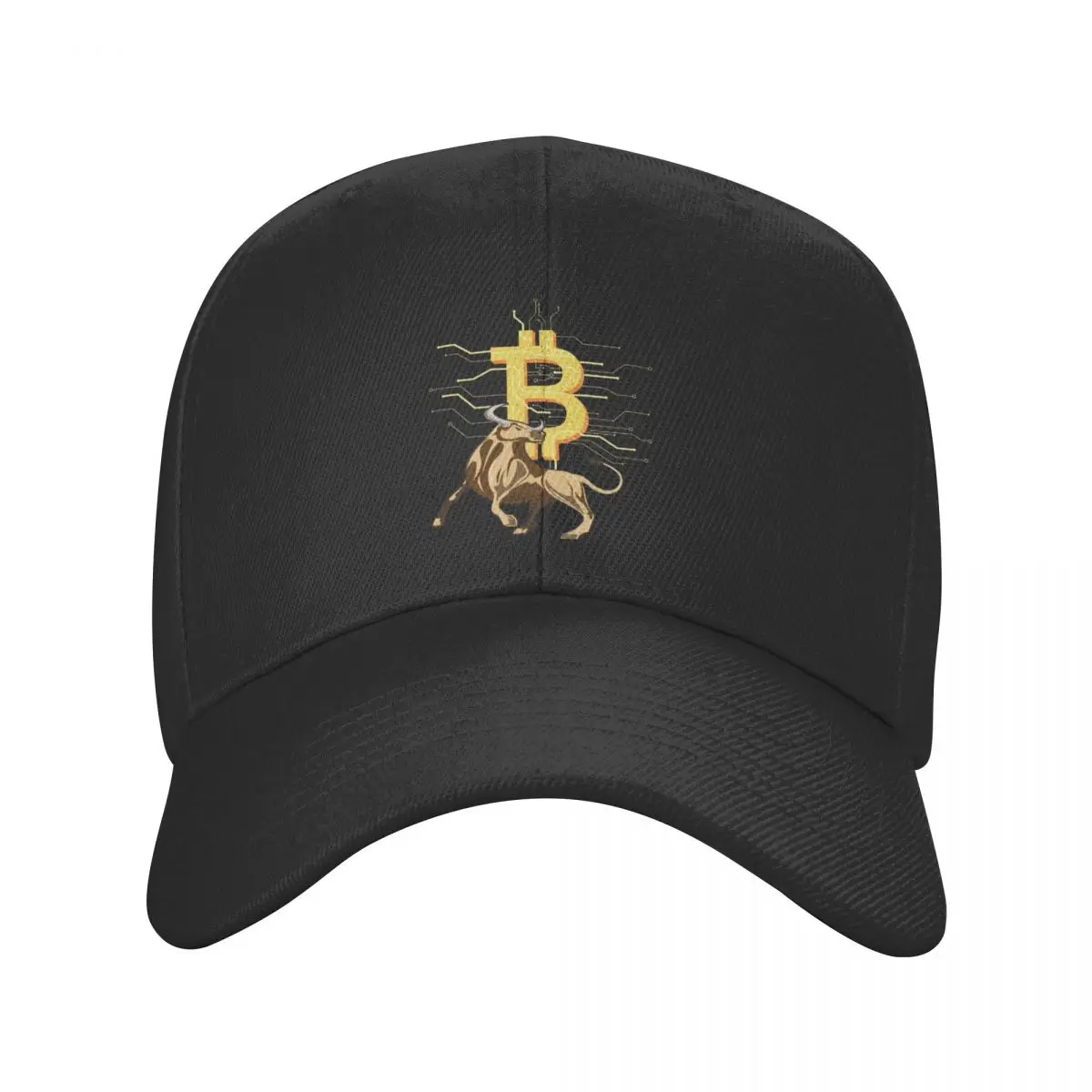 

New Bitcoin Bull Baseball Cap Men Women Breathable BTC Crypto Currency Dad Hat Streetwear Snapback Hats Trucker Caps