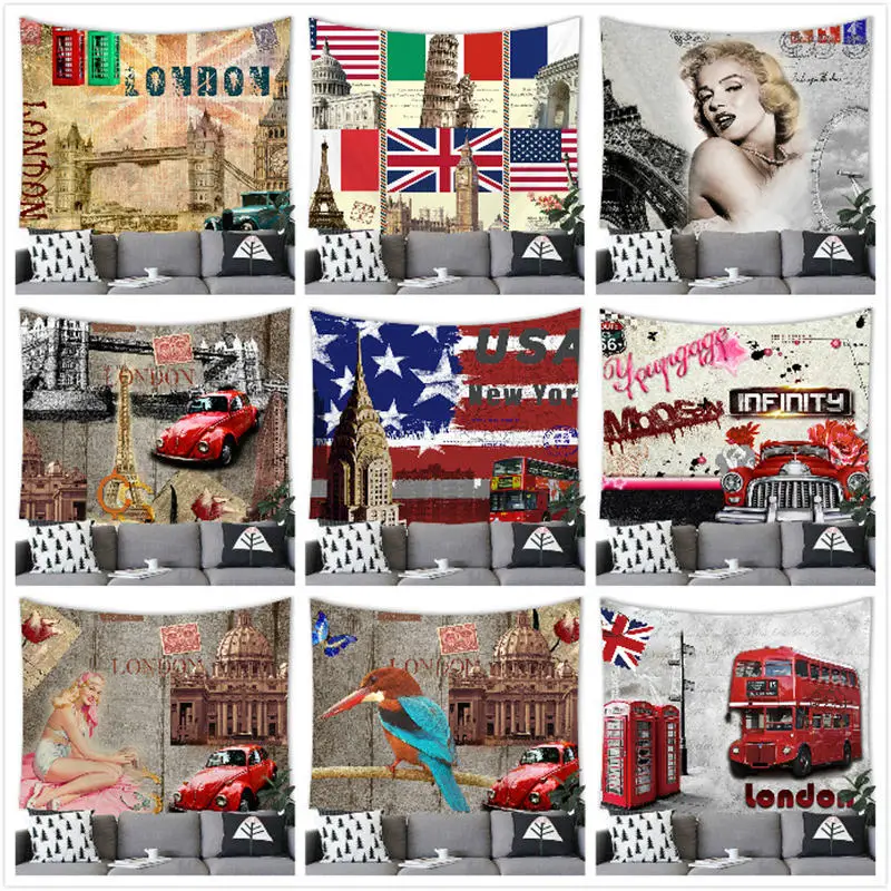 Оптовая продажа Лондонский Городской автобус телефонная будка Биг-Бен Ретро