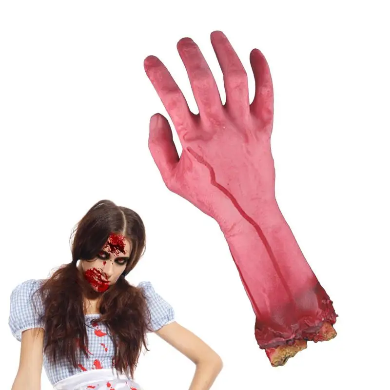 

Fake Bloody Hand Props Dismembered Body Parts Bloody Fake Hands Haunted House Prop Bloody Halloween Decorations Realistic Broken