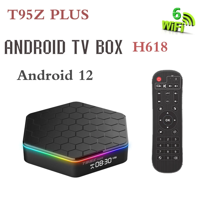 Приставка Смарт-ТВ T95Z Plus Android 12 2 4G Wi-Fi 6 BT5.0 4 + 32/64 ГБ |