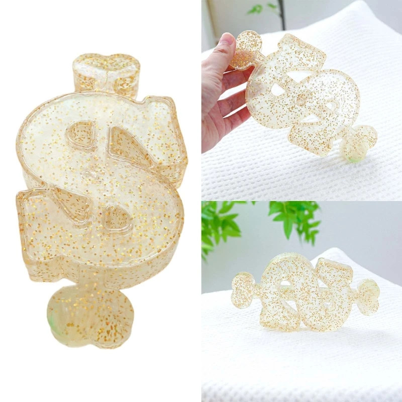 

Lovely Dog Toy Squeak Teether Squeaking Sound Toy with Glitter Chew Toy for Medium Small Dogs Training Molar Teether B03E