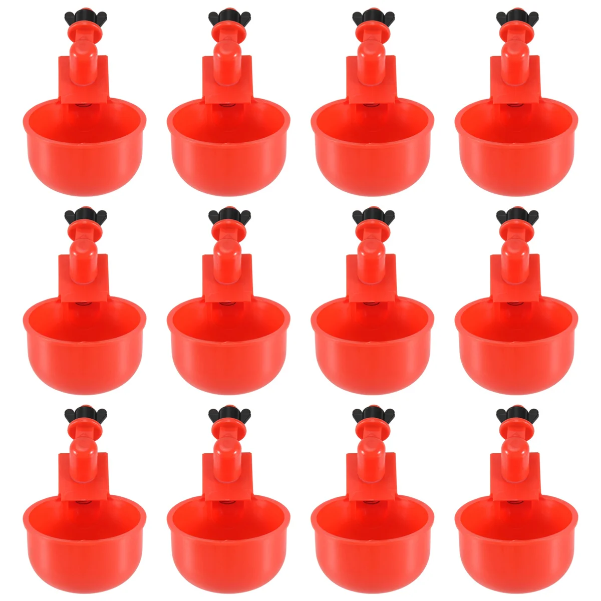 Чашка для полива кур автоматическая поилка птицы 12 шт.