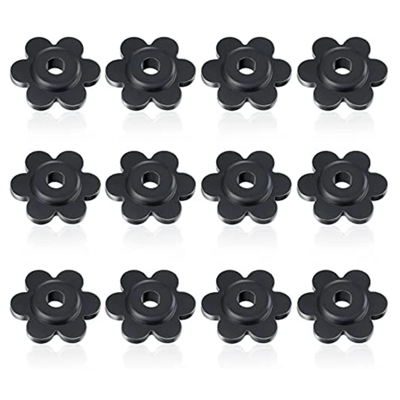 

12 Pcs Garden Flag Rubber Stoppers Yard Flag Stands Flower Shape Flag Pole Stopper For Garden Flags Stands Pole Holder