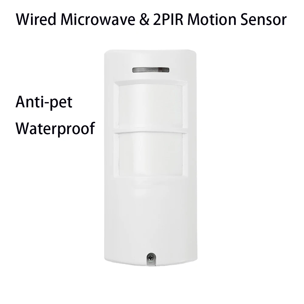 Outdoor Waterproof 2PIR Motion Sensor Capteur De Mouveme Microwave Detector Infrared Passive Pet Immunity 25KG for Smart Home