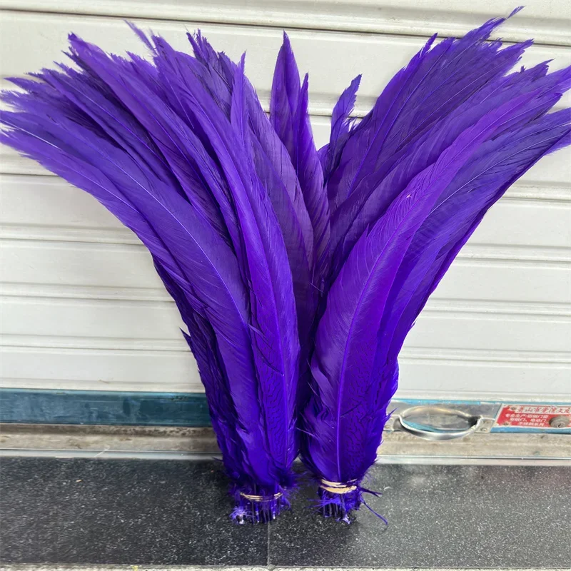 

Beautiful 30-75CM 12-30 Inch Silver Pheasant Tail Feathers Wedding Decorations lady amherst white silver chicken feathers plume