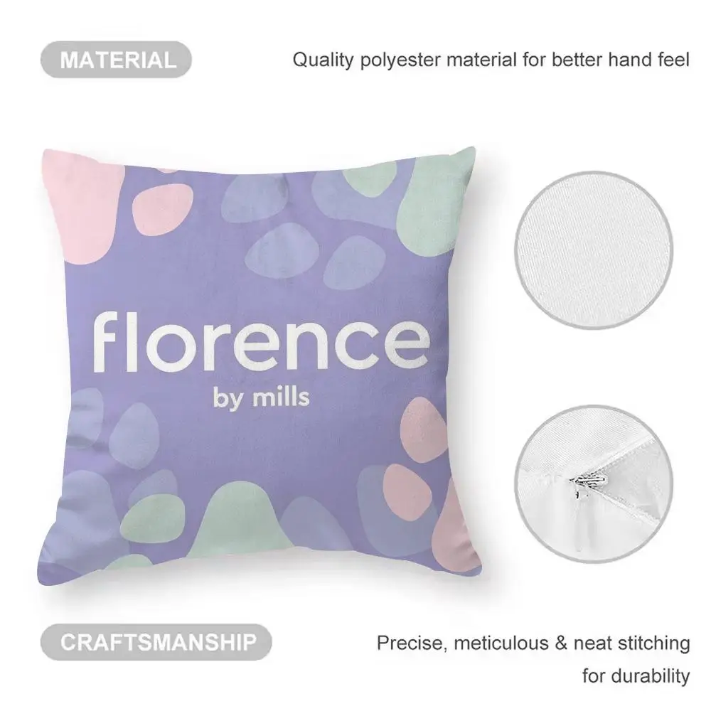 Фото Модная декоративная наволочка F-Florence by Mills с двусторонним принтом, из короткого плюша, подходит для гостиных. №3