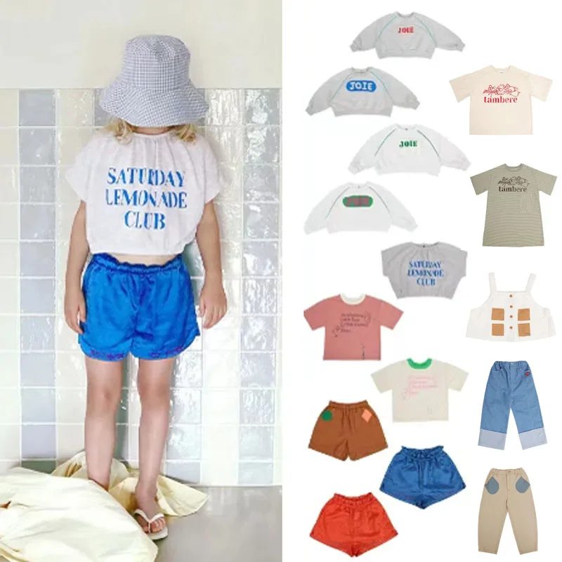 

Pre-sale (ship In April) 2023 Tamb Summer Toddler Girls Clothes Baby Boys Cotton T-shirts Vest Shorts Jeans Sweatshirts Sets