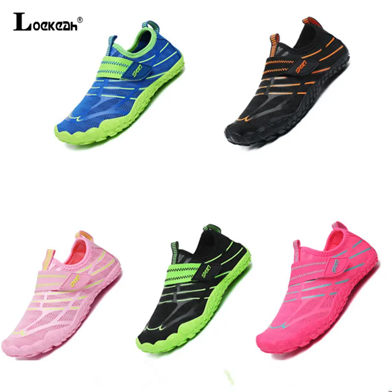 Outdoor Elastic Boy Girl Non Slip Barefoot Aqua Shoe Children Breathable Beach Surfing Boating Wading Shoe Quick-Dry Water Shoe
