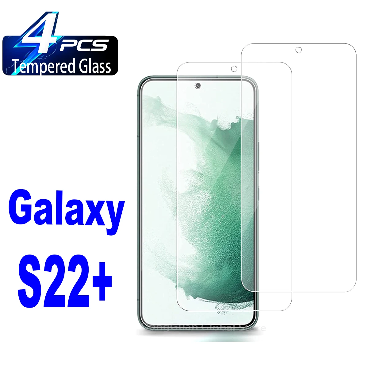 

2/4Pcs Tempered Glass For Samsung Galaxy S23 S21 5G S22 Plus S20FE S21FE 5G Fingerprint Unlock Screen Protector Glass Film
