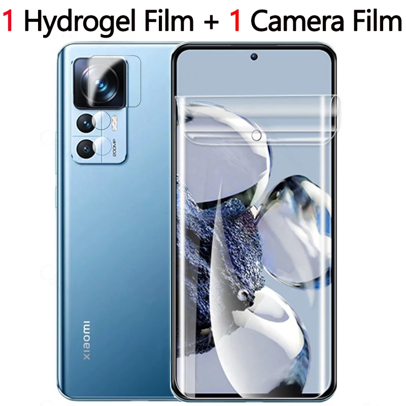 

hydrogel film + camera film for xiaomi 12t pro soft screen protector mi 11 lite 5g ne hidrogel mi12t 12x 11t 10t xiaomi 12 t pro