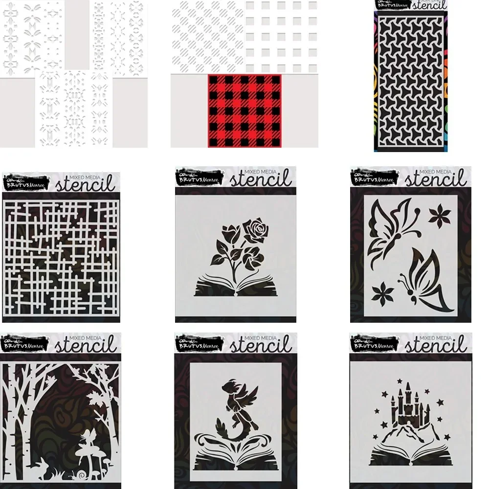 Трафареты с бабочками инструмент для рисования граффити шаблон распылением