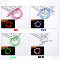 glowing led cable 3a fast charging cable usb type c high speed data transfer cable flowing streamer light led usb c cord