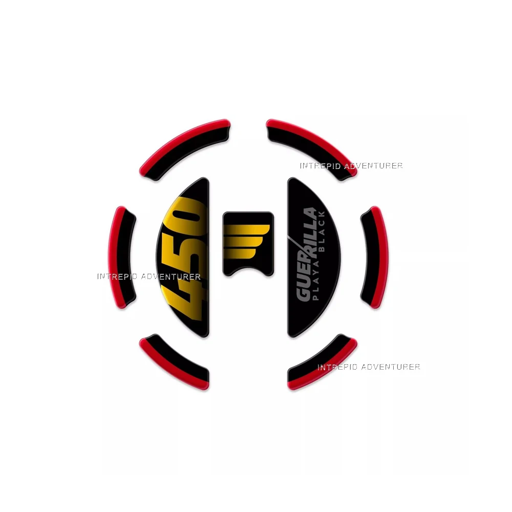 

3D наклейки из смолы, защитные наклейки на крышку бака мотоцикла, водонепроницаемые, устойчивые к царапинам для Guerrilla 450