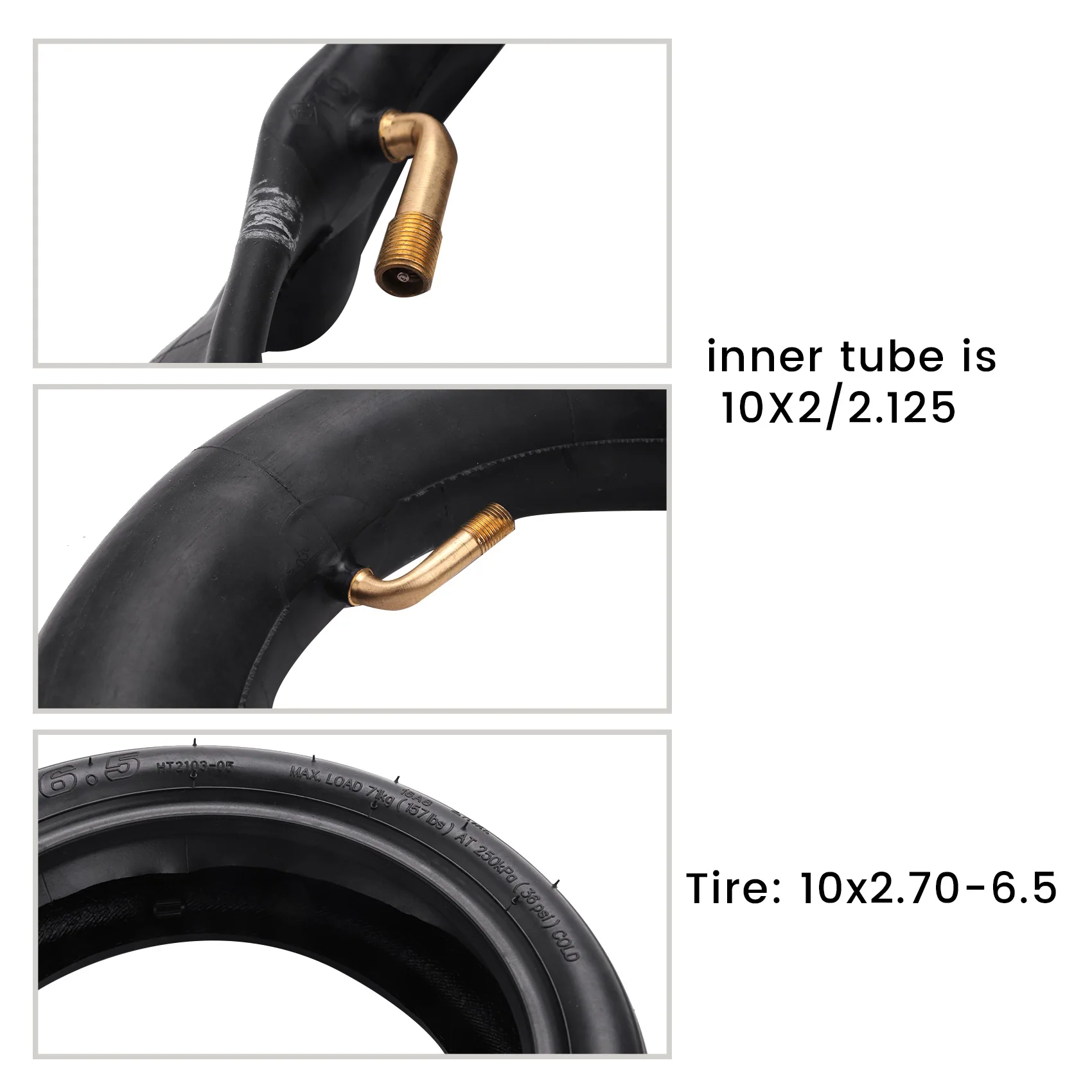 Наружная шина 10X2.70-6.5 для внутреннего баланса скутера