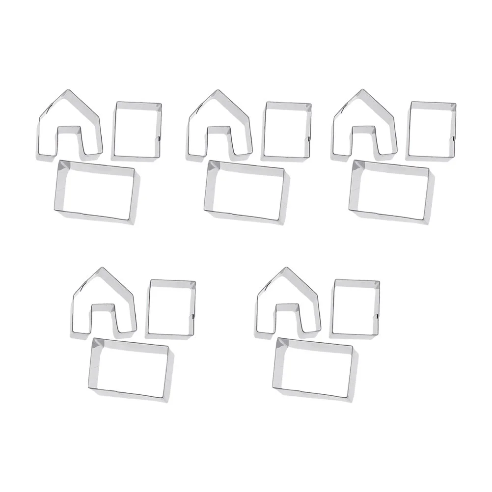 

5 Sets/15pcs Premium Great Gingerbread House Cookie Biscuit Molds for Bakery Cake