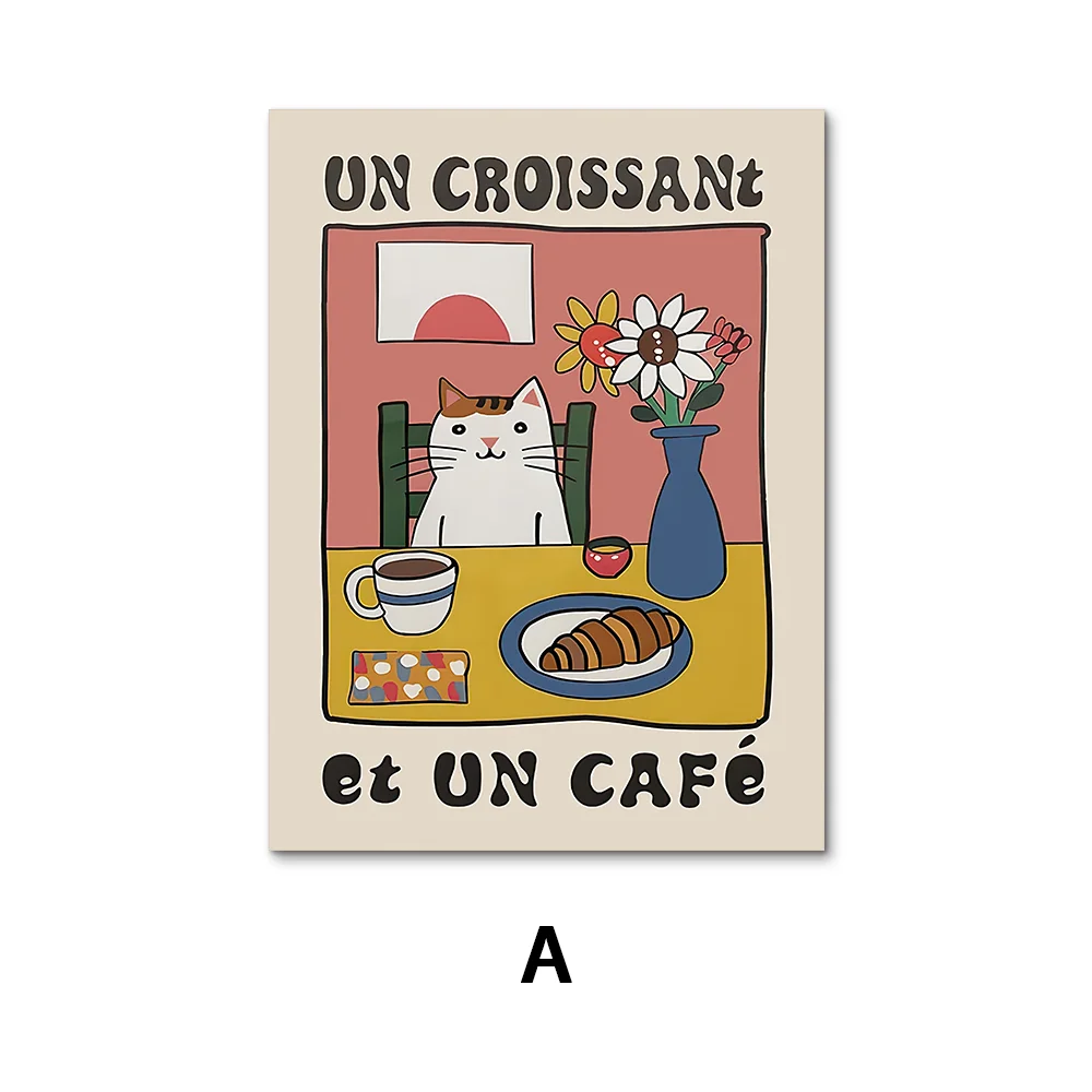 

Винтажный постер с котом