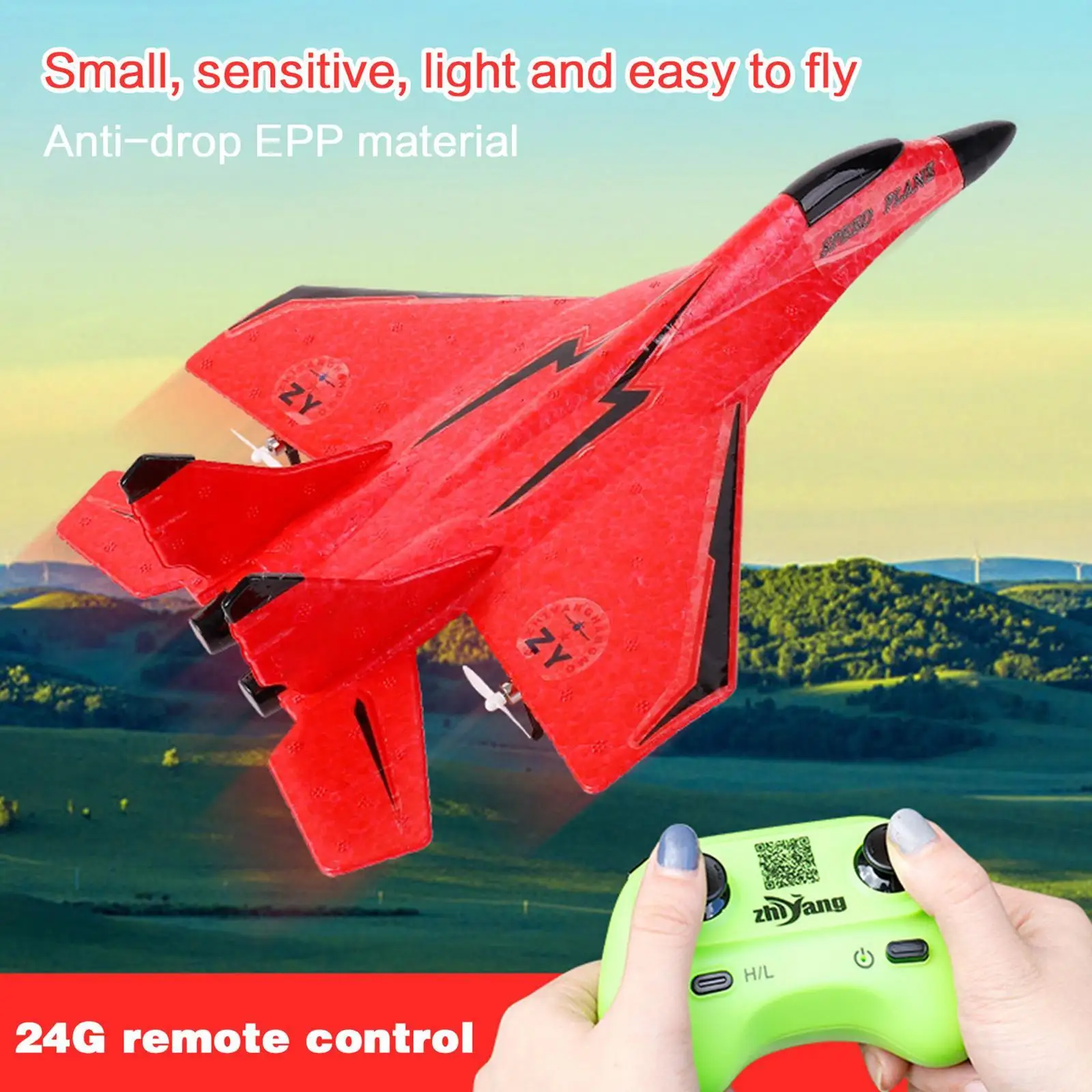 

Rc Plane Remote-controlled Airplane Fighter EPP Radio-controlled Toy Gift Remote Control Jet Flight ZY 530 Pro MIG 2