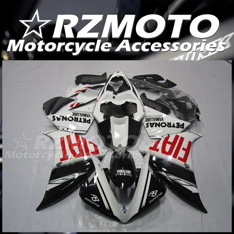 

Новый комплект обтекателей из АБС-пластика для мотоцикла и велосипеда, подходит для YAMAHA YZF - R1 2009 2010 2011 09 10 11, комплект кузова черного и белого ...