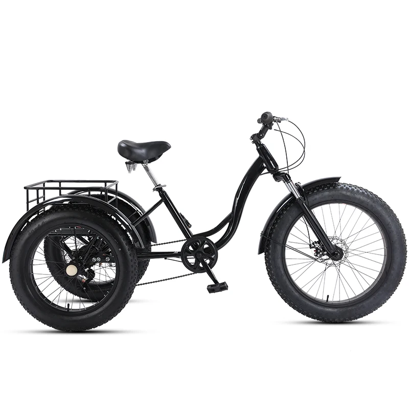 Ведущий Леопардовый зимний трехколесный велосипед 24 дюйма 7 скоростей 4 0 шина