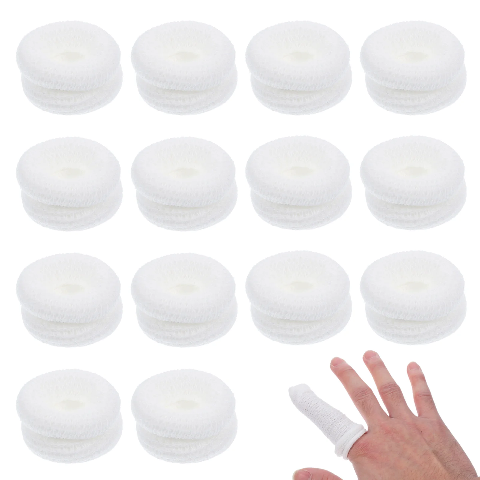 

20 Pcs Finger Cots Household Finger Cot Reusable Finger Cot Medium Sports Supply Cotton Reusable Finger Cover