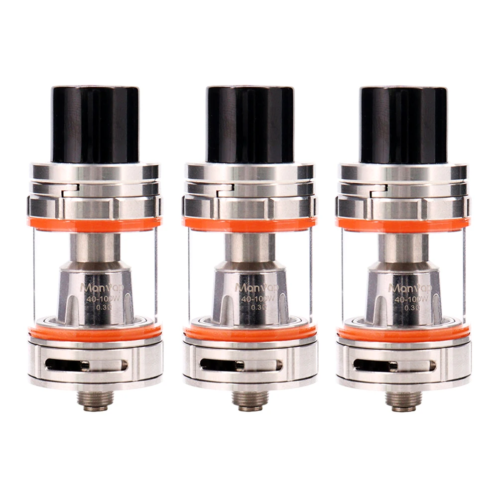 

Manvap 40-100w Vape Tank Atomizer 3.5ml Capacity Original Electronic Cigarette Vapor 510thread 25mm Diameter