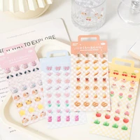 little sweet bean three dimensional crystal epoxy stickers bullet journaling accessories cute girlish deco waterproof stickers