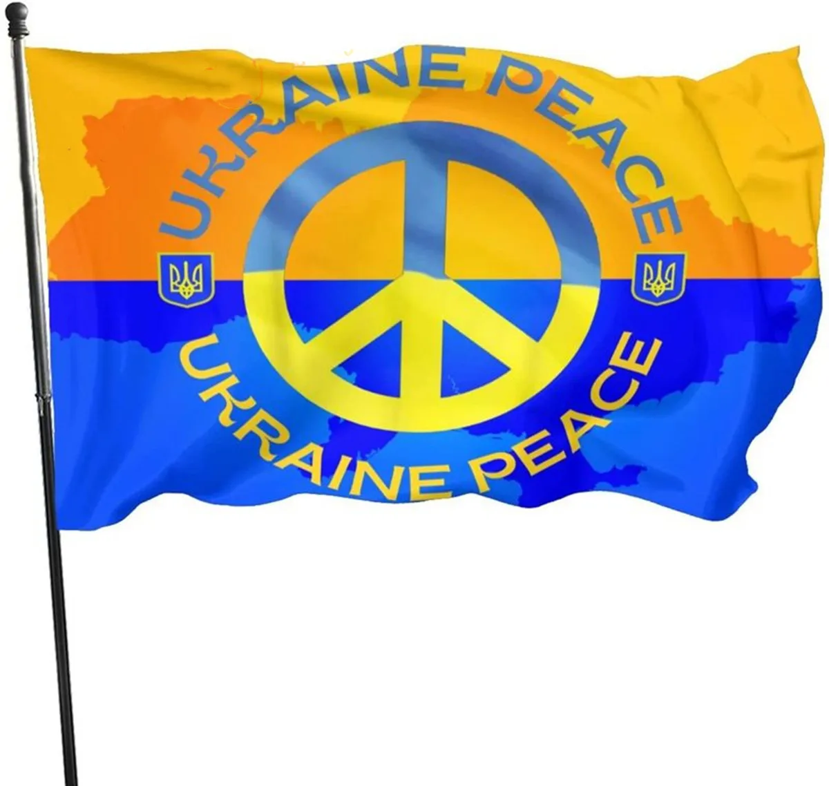 

Украинский флаг, украинский флаг мира, цветные украшения для улицы и улицы, украшение для стен для женщин и мужчин