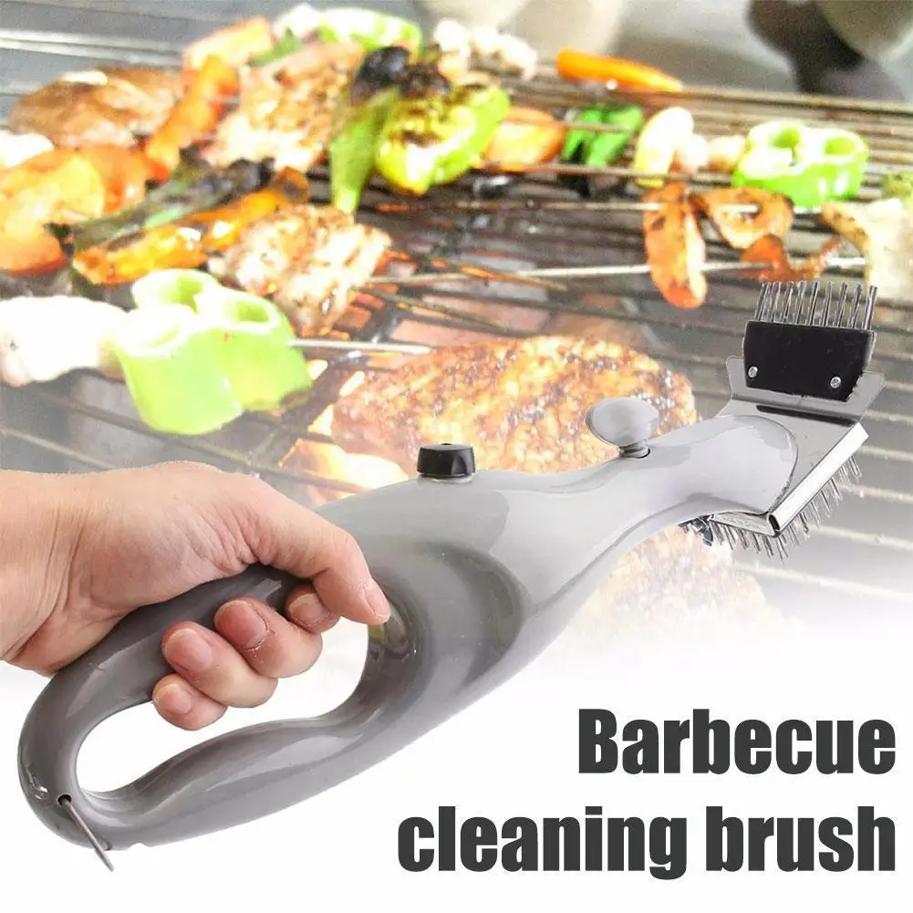 

Steel Barbecue Grill Steam Cleaning Barbeque Grill with Charcoal Cleaner Tool Accessories Steam Cooking Brush Gas F5O2