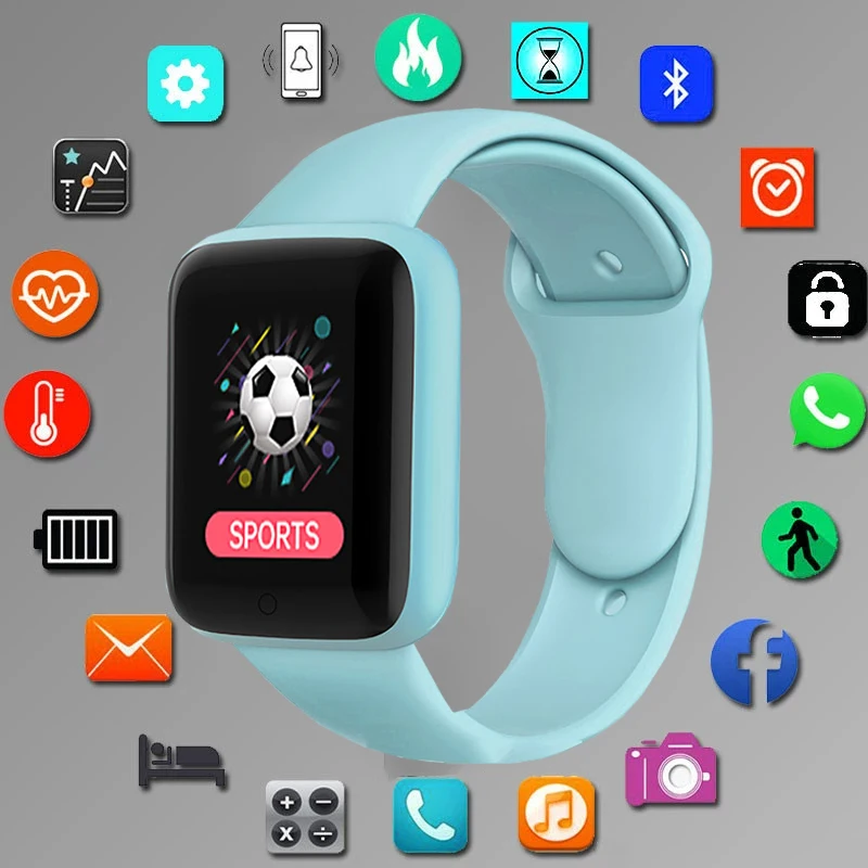 

Y68 Новые смарт-часы Macaron для мужчин/женщин Модный Цветной фитнес-трекер Браслет С Пульсометром Bluetooth Смарт-часы 2021