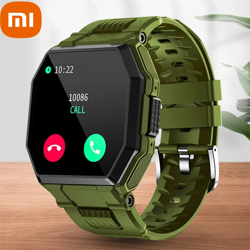 

xiaomi Luxury Military sport Smart Watch Men Full screen touch Blood pressure Heart rate monitor Bluetooth call smartwatch Men's