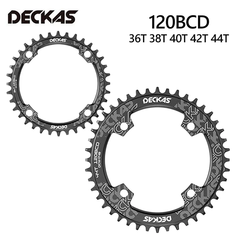 Звездочка DECKAS 120BCD 36T/38/40/42/44T для горного велосипеда велосипедная звездочка