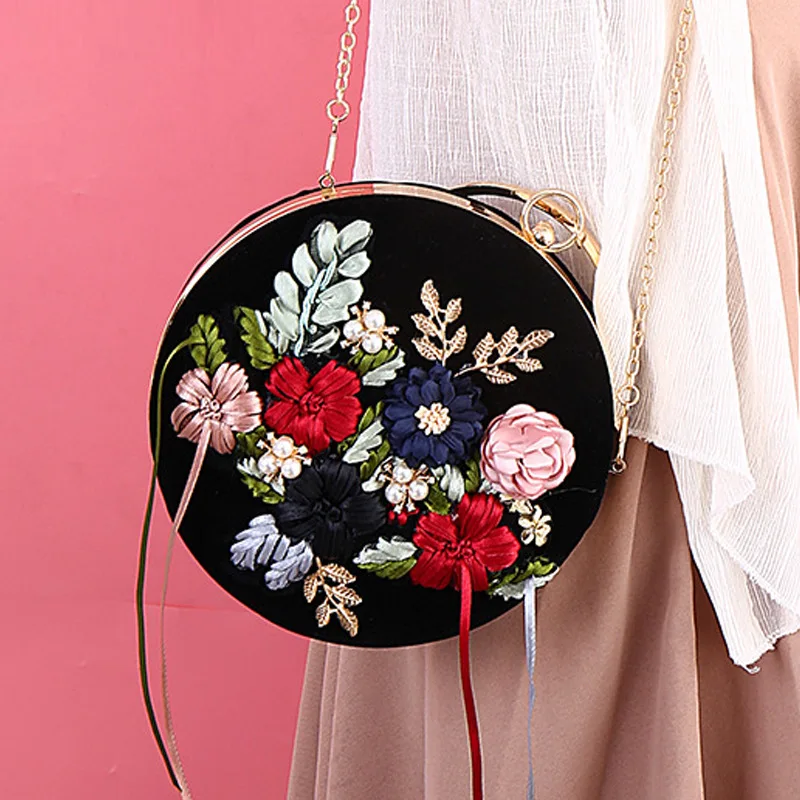 Сумка для ужина в стиле ретро Модная элегантная женская сумка через плечо ручная